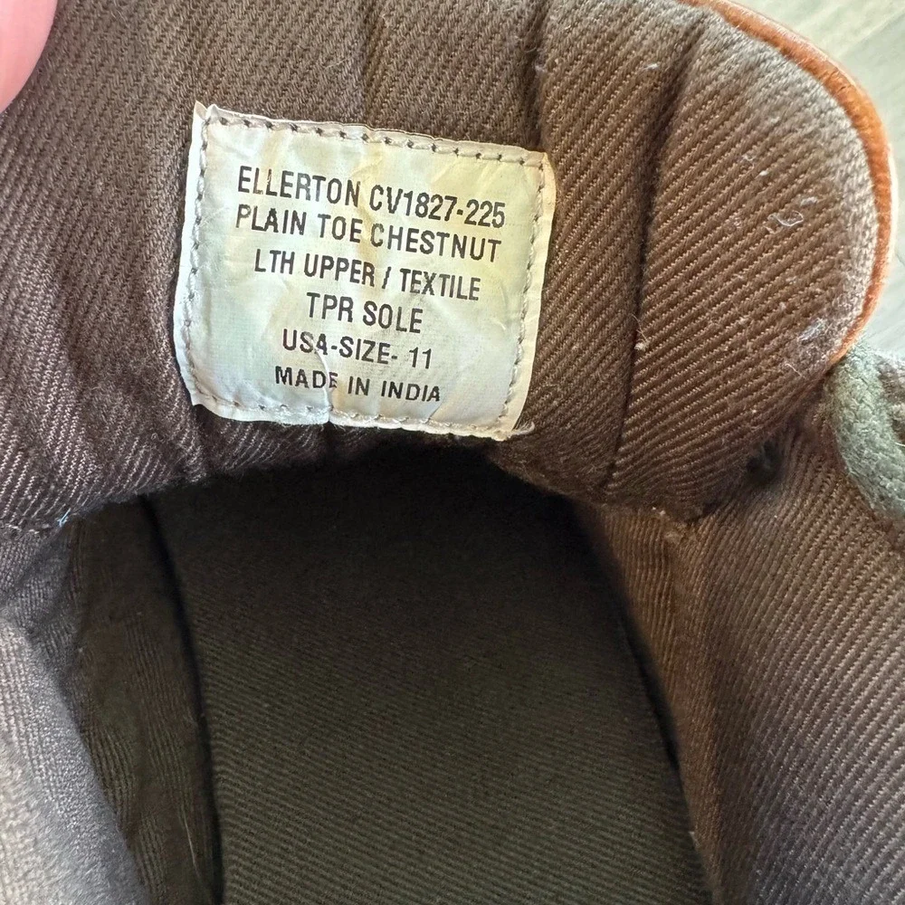 Crevo Ellerton Mens Plain Toe Chestnut Leather Chukka Boots Size‎ 11 Ankle Boots